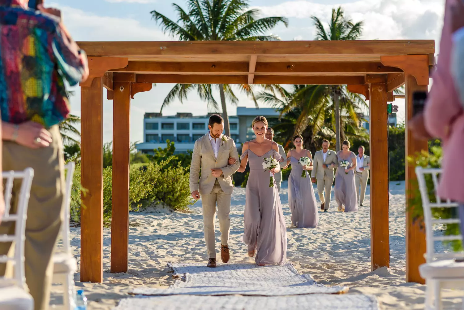Mariages sur la plage à l'hôtel Atelier Playa Mujeres Mexique