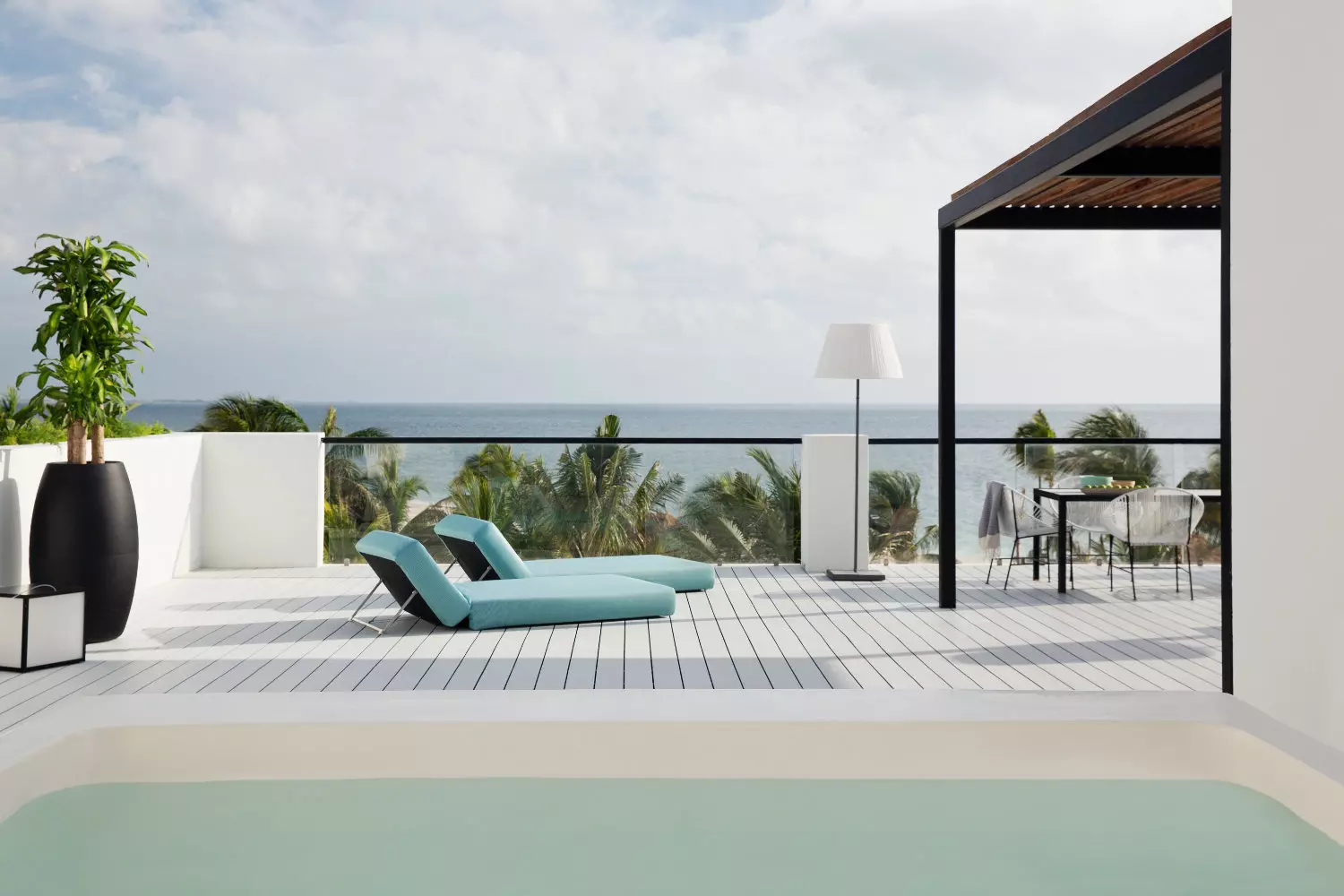 Suites avec vue sur l'océan et piscine privée à l'hôtel Finest Playa Mujeres Mexico