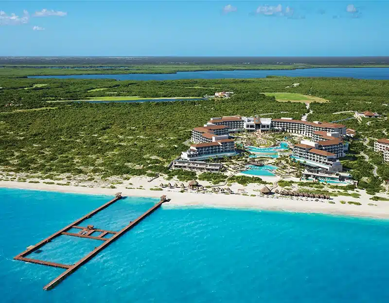 Vista aérea de Dreams Playa Mujeres